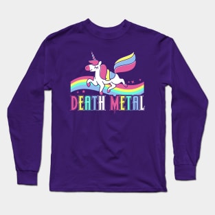 Unicorn Death Metal Long Sleeve T-Shirt